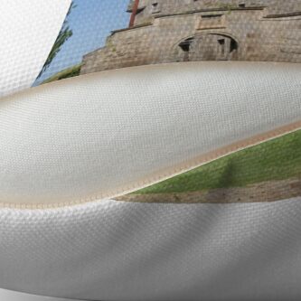Alternate view of Midhope Castle , Hopetoun estate , near Edinburgh , Scotland Throw Pillow
