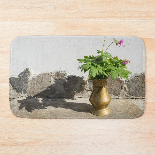 Item preview, The Sweet Scent of Summer - Fragrant Cranesbill Flowers in Antique Bronze Vase designed and sold by Georgia Mizuleva.