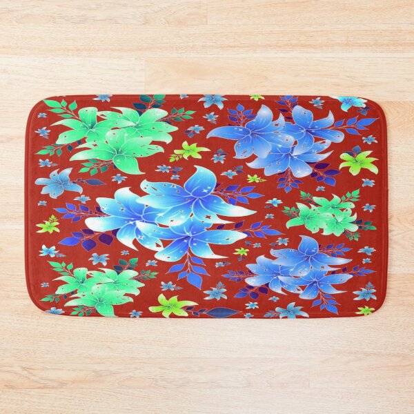 Item preview, Blue/green Lily flower design. decorative, stylish, graceful designed and sold by jayne0524.