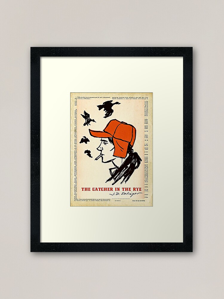 Holden Caulfield,  I'd just be the catcher in the rye and all Art Board  Print for Sale by mindesigner