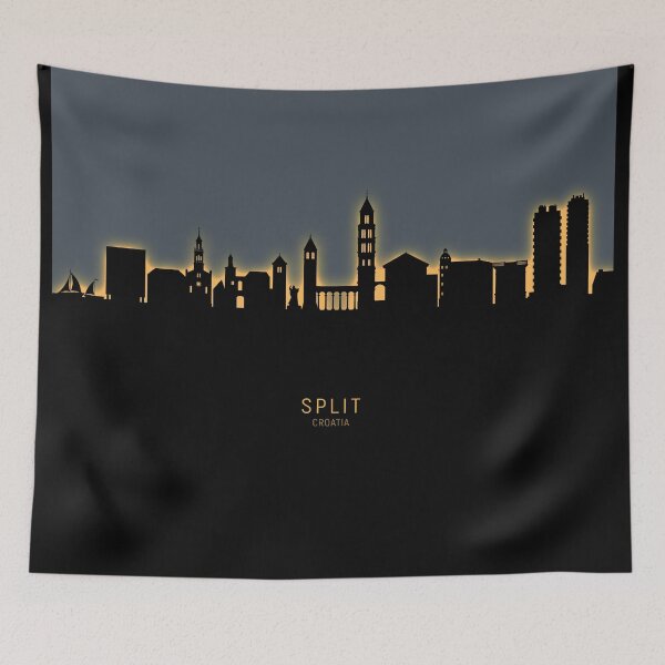 Item preview, Split Croatia Skyline designed and sold by ArtPrints.