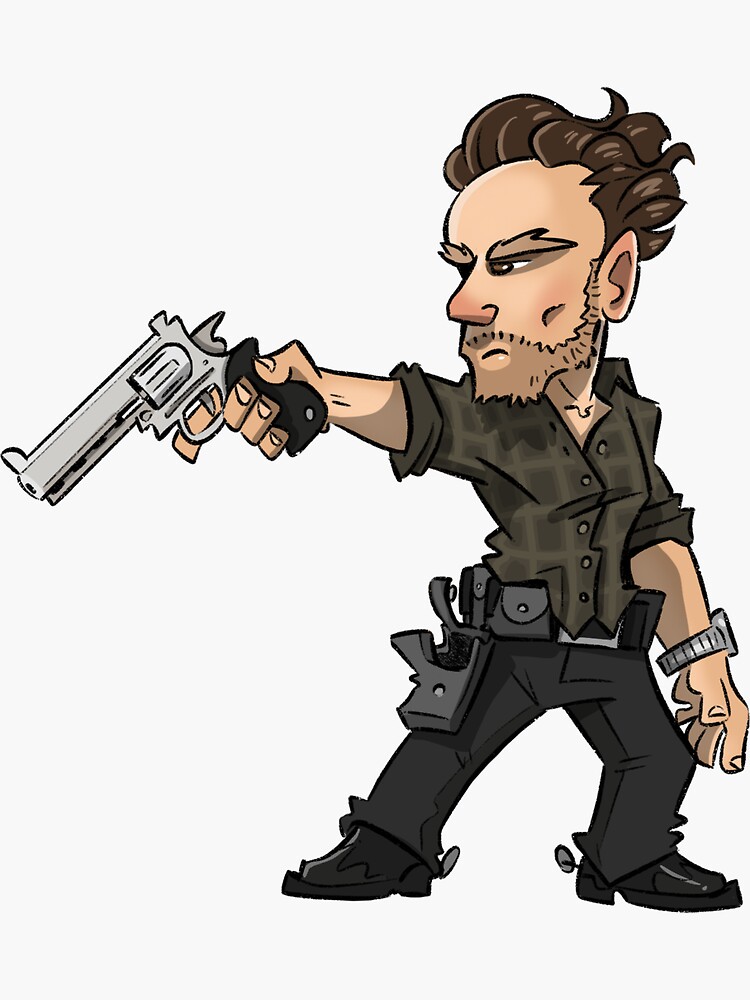 Thumbnail 3 of 3, Sticker, Zombie survivor designed and sold by hiwez.