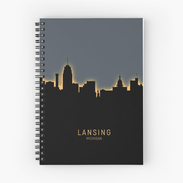 Item preview, Lansing Michigan Skyline designed and sold by ArtPrints.