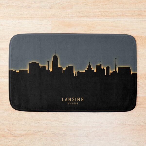 Item preview, Lansing Michigan Skyline designed and sold by ArtPrints.