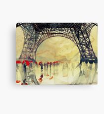 Under the Eiffel Tower Canvas Print