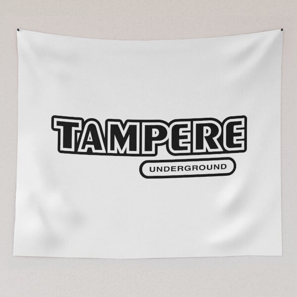 Item preview, Tampere Underground (musta teksti) designed and sold by futurytmi.