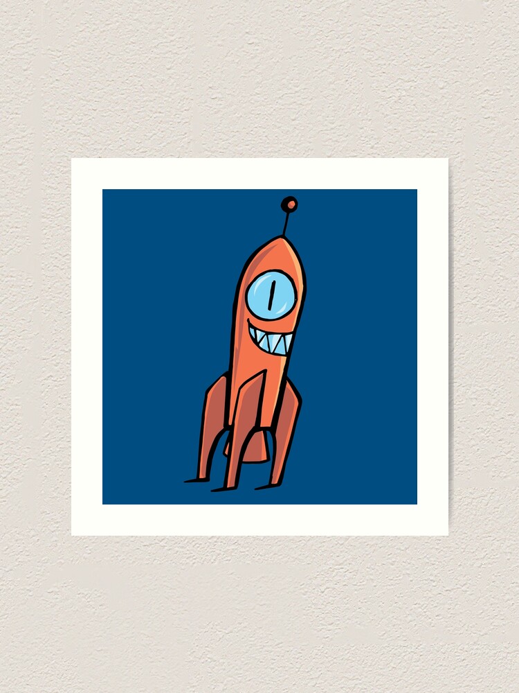 Alternate view of Crazy rockets Art Print