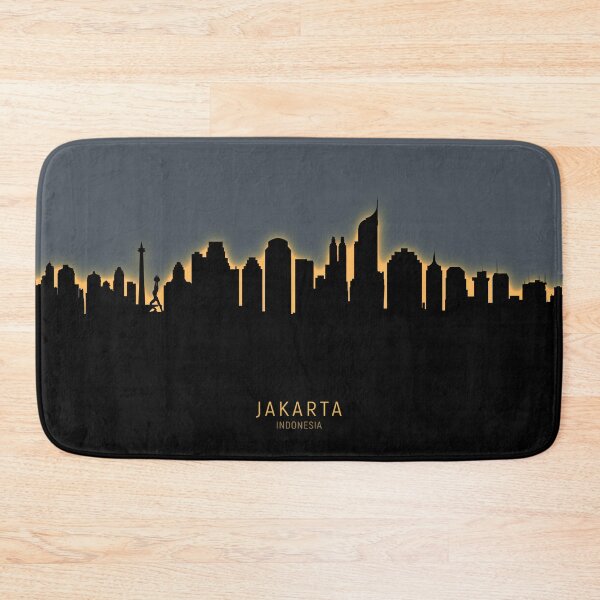 Item preview, Jakarta Skyline Indonesia designed and sold by ArtPrints.
