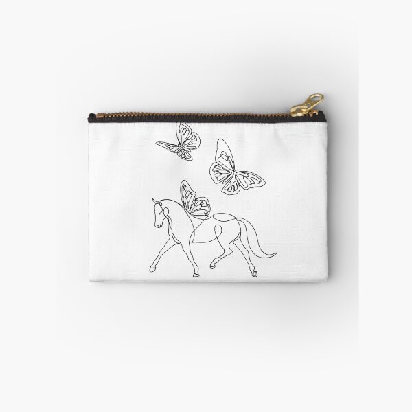 Item preview, Horse and butterfly line art. Line drawing designed and sold by OneLinePrint.