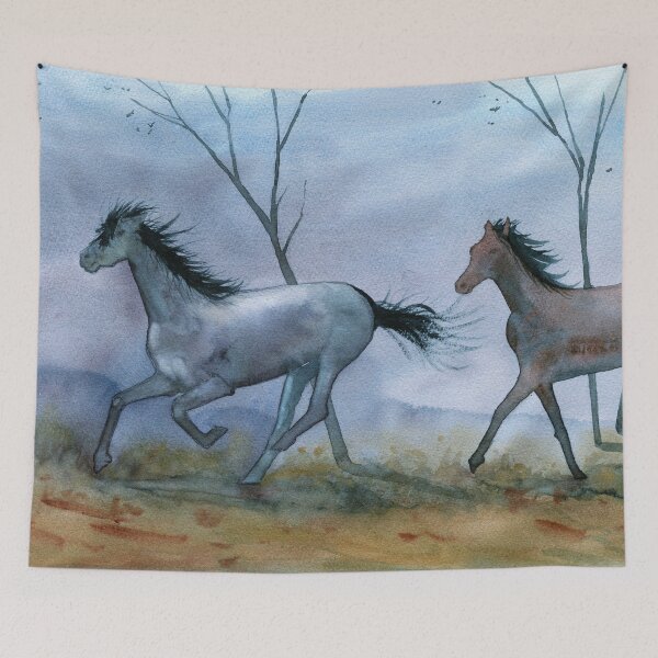Item preview, Wild horses designed and sold by darrenyeoart.