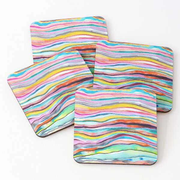 Item preview, Colorful Abstract Watercolor Mineral Layers designed and sold by ninoladesign.