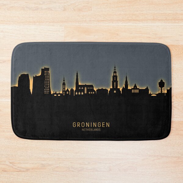 Item preview, Groningen The Netherlands Skyline designed and sold by ArtPrints.