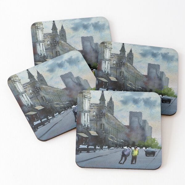 Item preview, Brunswick Melbourne street scene designed and sold by darrenyeoart.