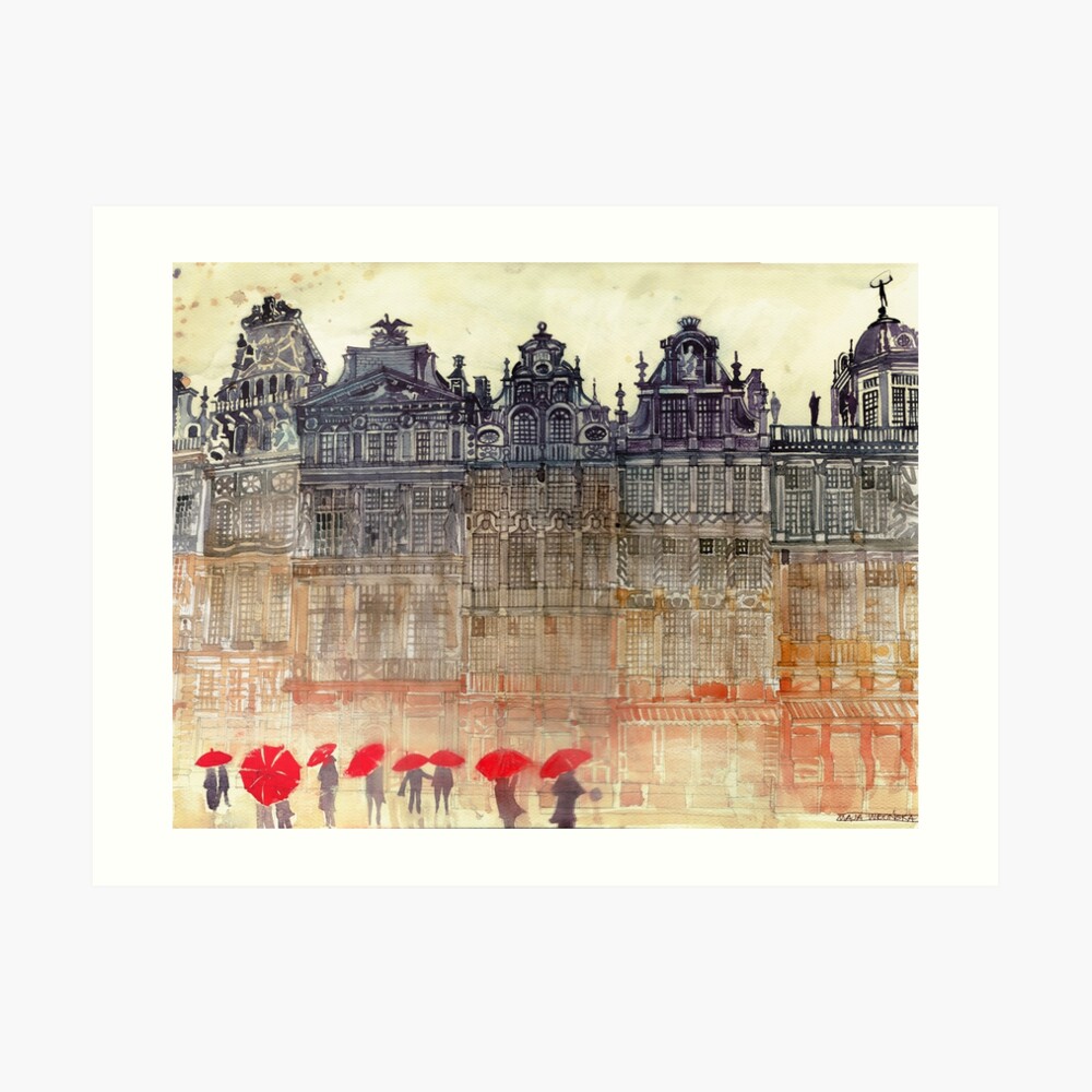 "Brussels" Art Print by takmaj Redbubble