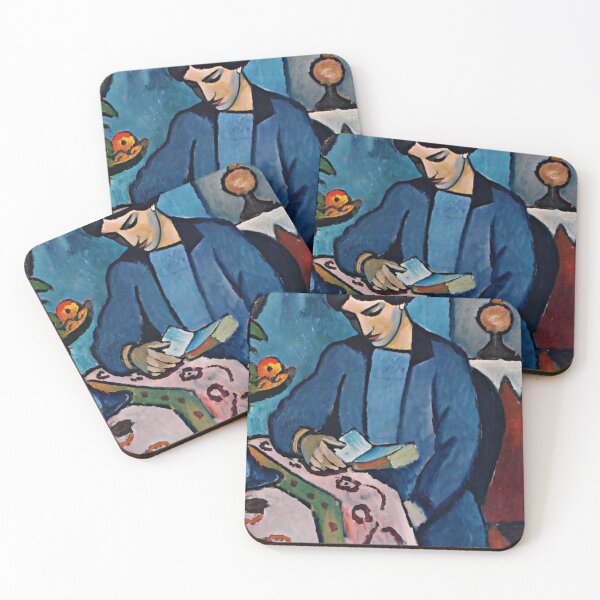 Item preview, August Macke Art Titled Woman Reading designed and sold by booksnbobs.