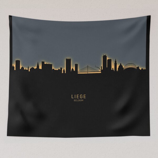 Item preview, Liege Belgium Skyline designed and sold by ArtPrints.