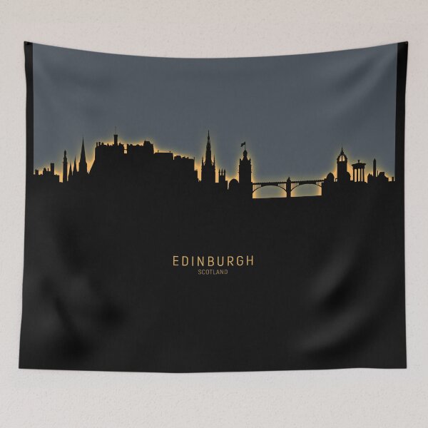 Item preview, Edinburgh Scotland Skyline designed and sold by ArtPrints.