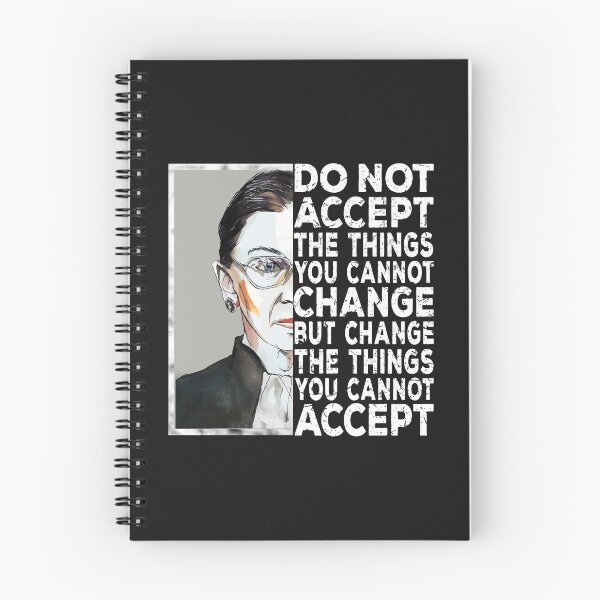Artikelvorschau, Ändern Sie die Dinge, die Sie nicht akzeptieren können RBG Ruth Feminist Quote entworfen und verkauft von TrustedNomads.