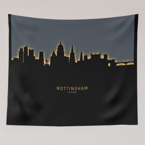 Item preview, Nottingham England Skyline designed and sold by ArtPrints.