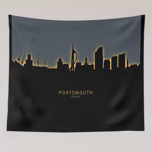 Item preview, Portsmouth England Skyline designed and sold by ArtPrints.