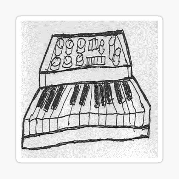 Analog Synthesiser - Light Version Sticker