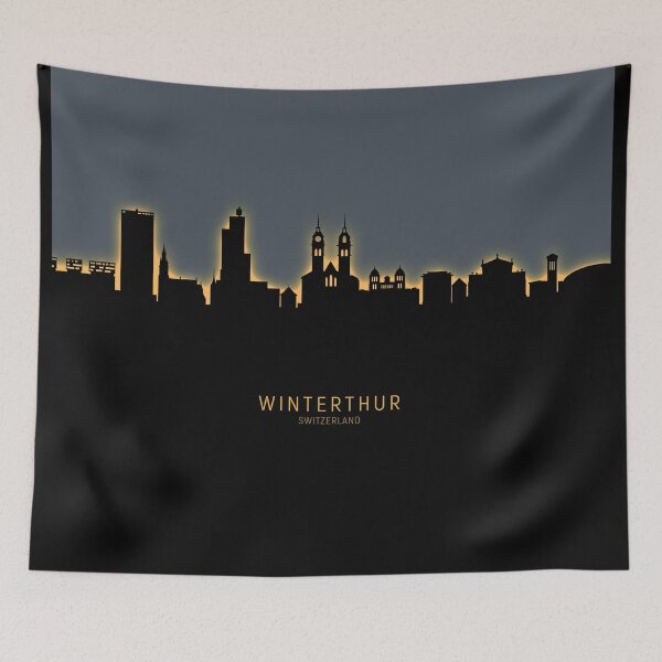 Item preview, Winterthur Switzerland Skyline designed and sold by ArtPrints.