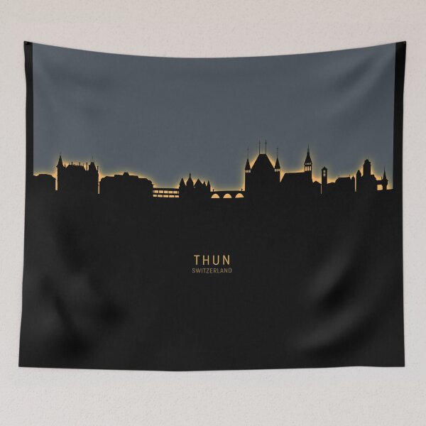 Item preview, Thun Switzerland Skyline designed and sold by ArtPrints.