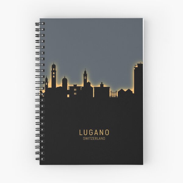 Item preview, Lugano Switzerland Skyline designed and sold by ArtPrints.
