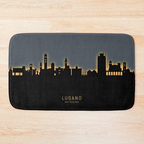 Item preview, Lugano Switzerland Skyline designed and sold by ArtPrints.
