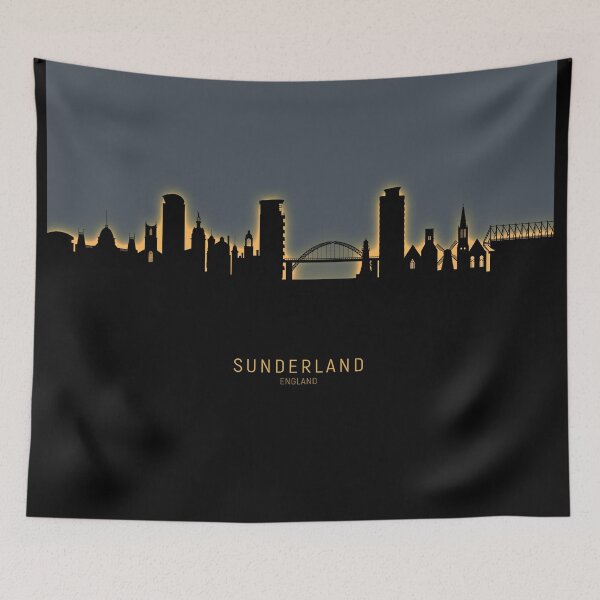 Item preview, Sunderland England Skyline designed and sold by ArtPrints.