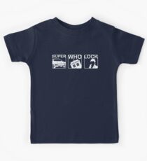 SuperWhoLock Horizontal Kids Tee