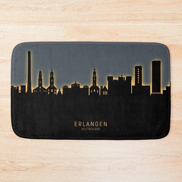 Item preview, Erlangen Germany Skyline designed and sold by ArtPrints.