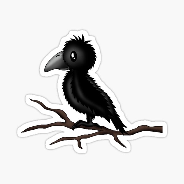 kleine Krähe Sticker