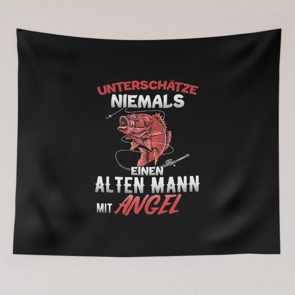Item preview, Old man with angel angler fishing gift designed and sold by JonasDesign.