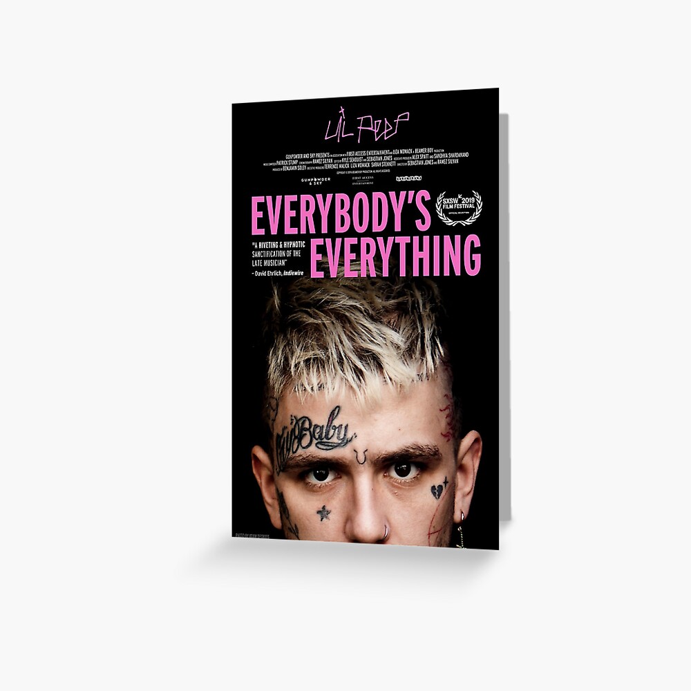 Lil Peep Everybodys Everything Greeting Card By Jseioo Redbubble