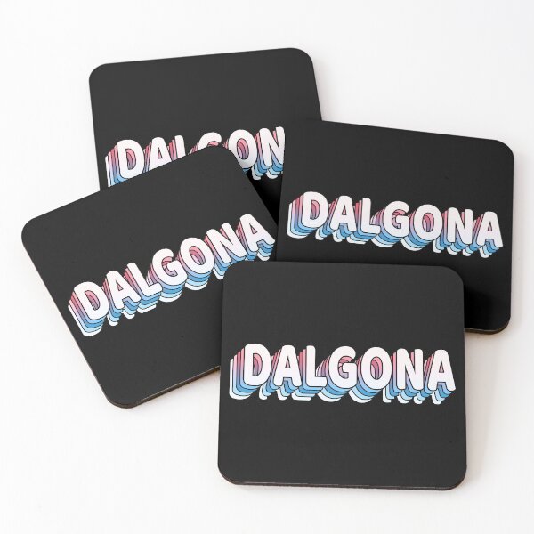 Item preview, Dalgona (Vintage Retro Sign - Colorful Coffee Neon Logo) designed and sold by SassyClassyMe.
