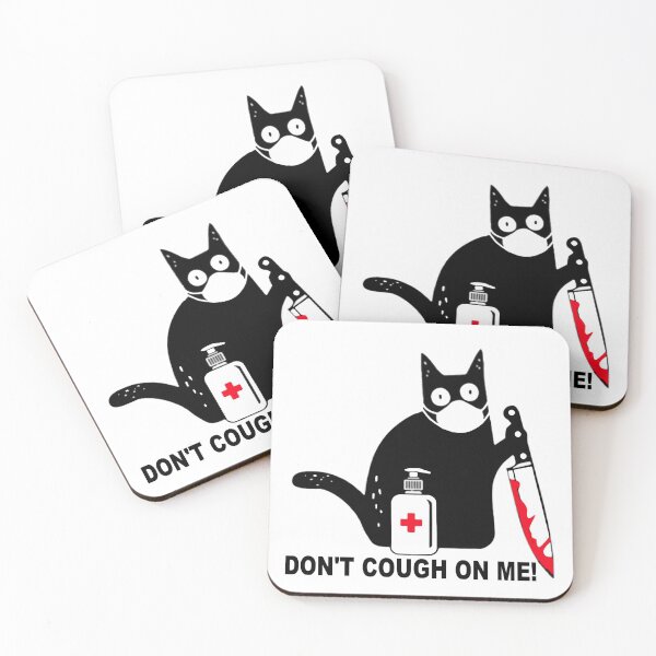 Item preview,  Black cat knife don’t cough on me designed and sold by Stunning-Art.