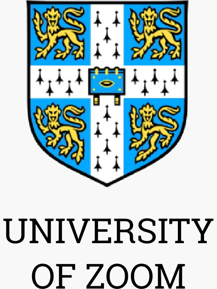 "The University of Zoom" Sticker for Sale by Katuse | Redbubble