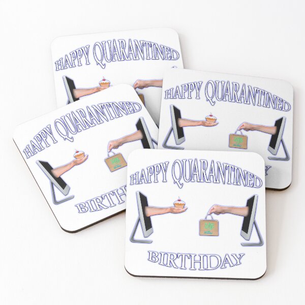 Item preview, Happy Quarantined Birthday ONLINE - Covid 19 - Best gifts for 2020 survivors designed and sold by BestStuffDepot.