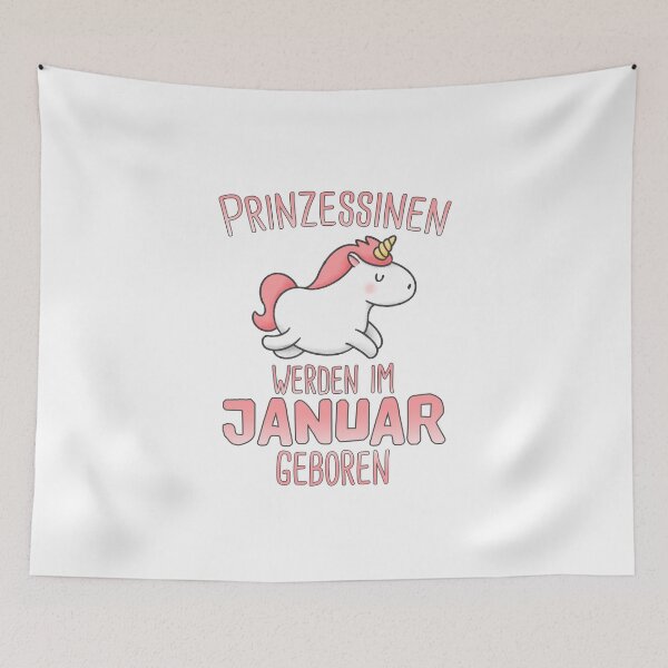 Item preview, Unicorn princess January birthday designed and sold by JonasDesign.
