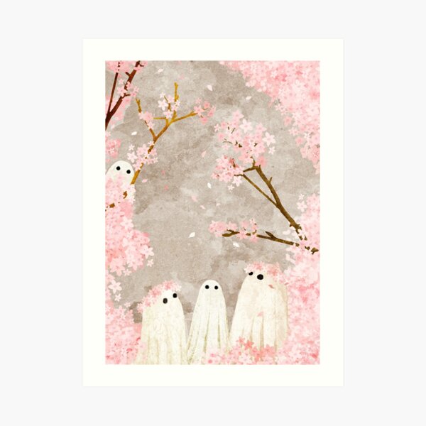 Cherry Blossom Party Art Print