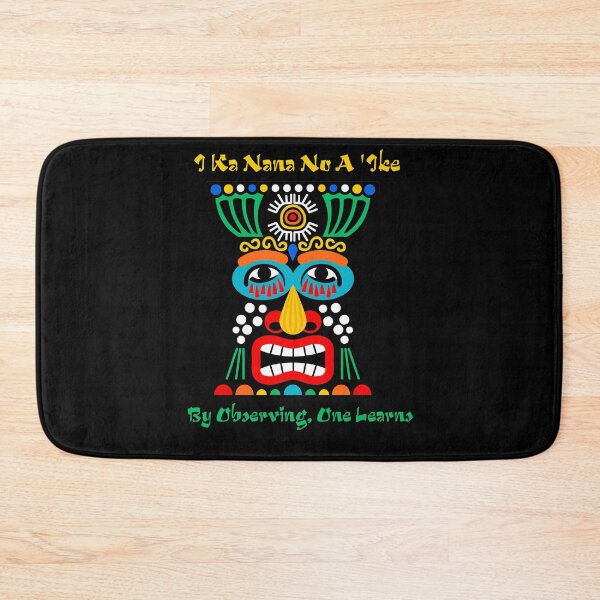 Item preview, Hawaiian Language - Fun tiki ethnic mask - tropical tribal - yoga gift designed and sold by weewhirlwind.