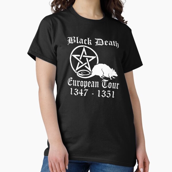 Item preview, Black Death European Tour Funny Band Tour History Design designed and sold by The1Tee.