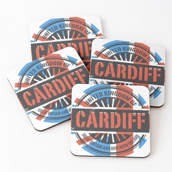 Aperçu de l'œuvre Cardiff, drapeau britannique créée et vendue par studio838.