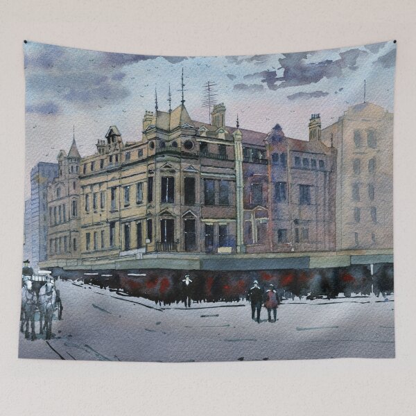 Item preview, City of Melbourne building designed and sold by darrenyeoart.