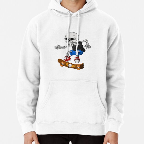 Skeleton skateboarding hoodie new arrivals