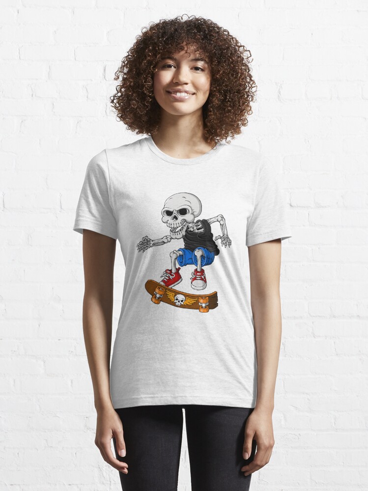 Skeleton Skate Board' Women's T-Shirt