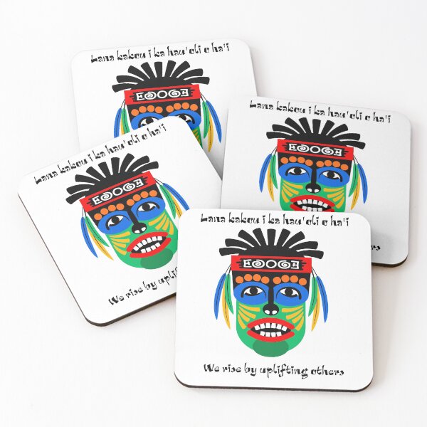 Item preview, Hawaiian Language - Fun tiki ethnic mask - tropical tribal gift designed and sold by weewhirlwind.