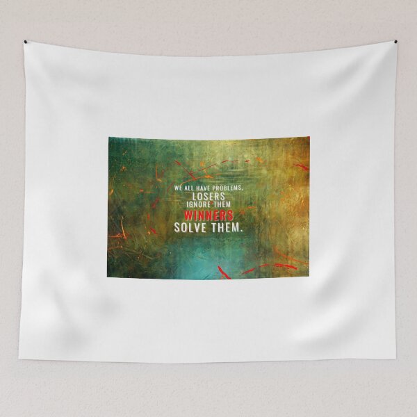 Item preview, Abstract Motivation - Winners Solve Problems, Losers ignore them. designed and sold by hiunlimit.