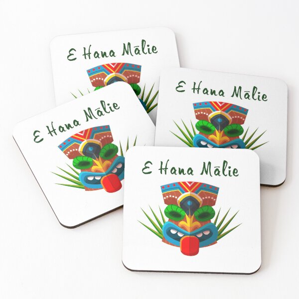 Item preview, Hawaiian Language - Fun tiki ethnic mask - tropical tribal gift designed and sold by weewhirlwind.